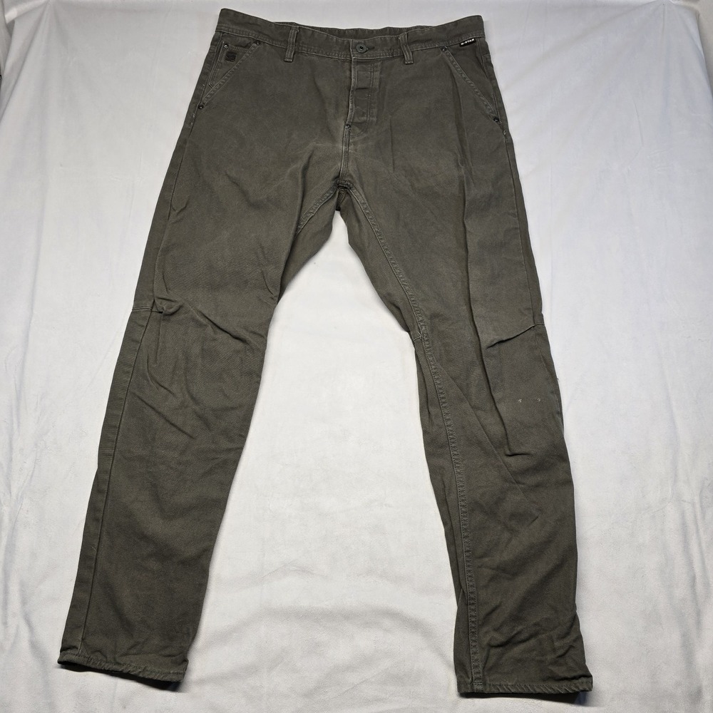 G Star Raw Grip 3d Relaxed Tapered Carpenter Pants Men 36x34 Green